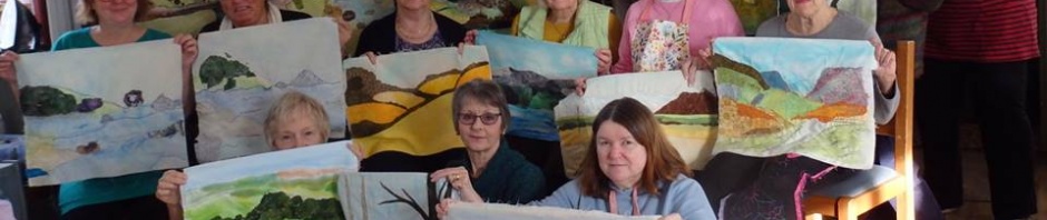 Group of Ladies at the Quilting Retreat in Beer, Devon