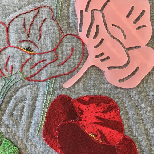 Poppy - Acrylic Template (bud)