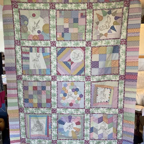 'English Country Garden' Quilt instruction booklet with full sized patterns