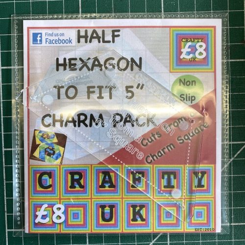 Half Hexi Acrylic Template (used with Morning Assembly Pattern)