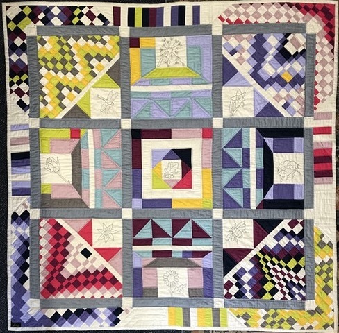 A Colourful outlook on life quilt