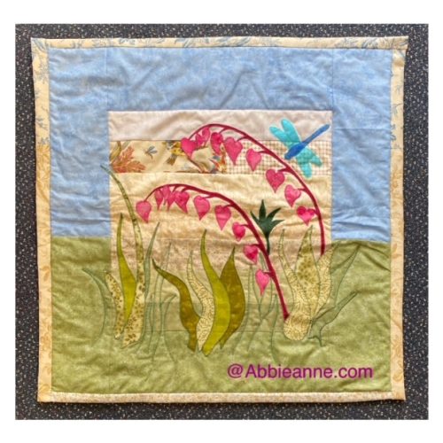 Dicentra Spectacular /Bleeding Hearts - Walling-hanging / panel (as seen on Craftstoretv)