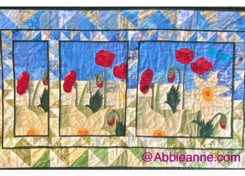 Standing Proud! Poppy wall-hanging/runner