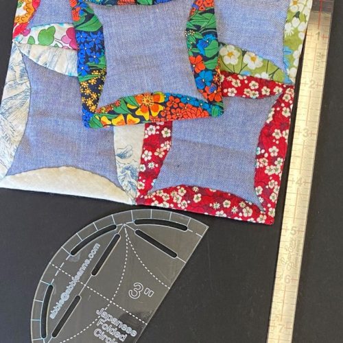 Japanese Folded Patchwork 3" Template with ruler
