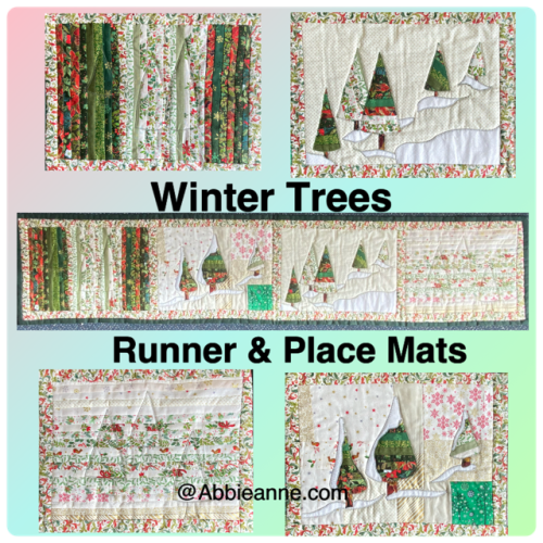 Winter Trees - Table Runner / Place-mats