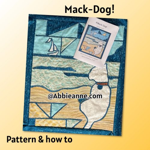 Mack-Dog!! Westie by the sea - Panel Pattern Only