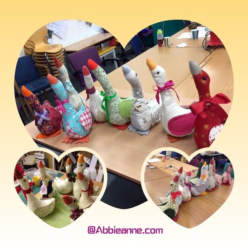 'Clara Clutterbug' the Christmas Goose (Doorstop) Pattern