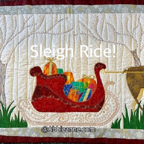 'Sleigh Ride!' Panel by Abbieanne - Pattern & Instructions