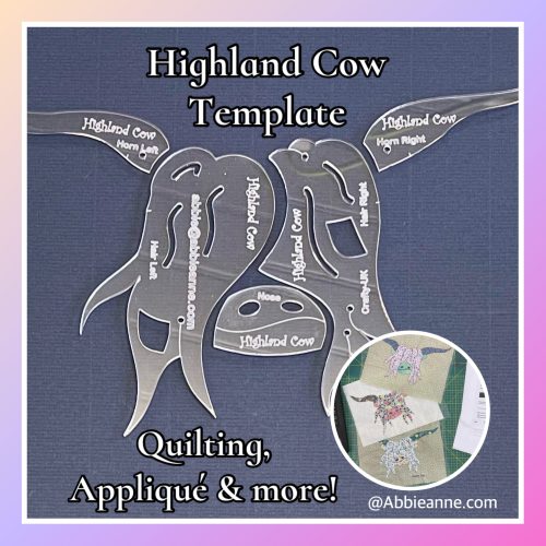 Highland Cow Acrylic Template (Heilan Coo)