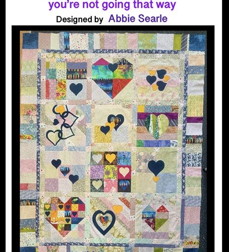 Don't Look Back - heart quilt pattern by Abbieanne