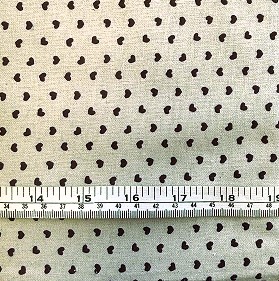Shabby Chic MS15/110 (hearts)- Linen from Stoffabrics