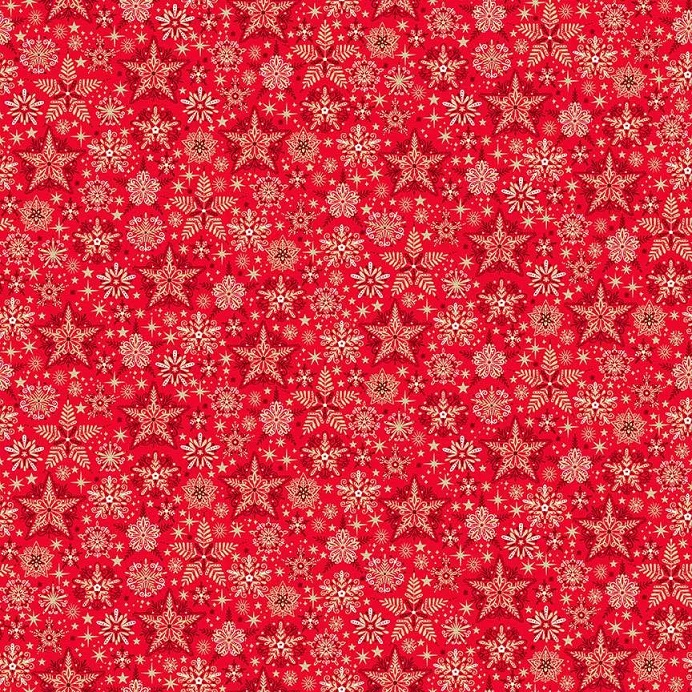 Good Tidings! Holly Cream (Makower Fabrics) - Image 4