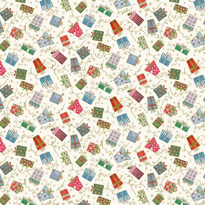 Jolly St Nick - Gifts - Red (Makower Fabrics) - Image 5