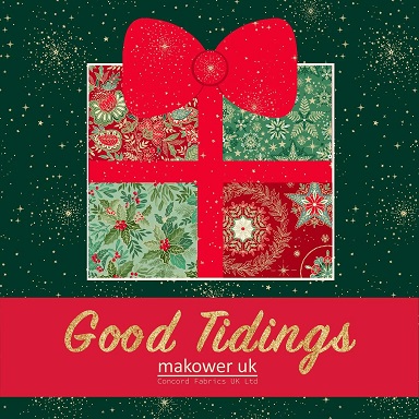 Good Tidings! Frosty - Cream (Makower Fabrics) - Image 3