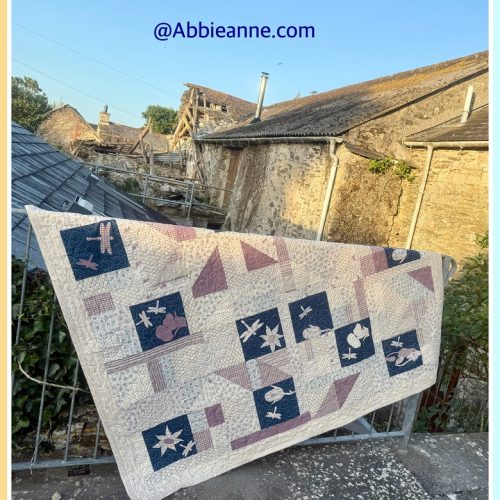 Go Random - Linen-mix Quilt Kit - 9 blocks - 54"x 54" finished