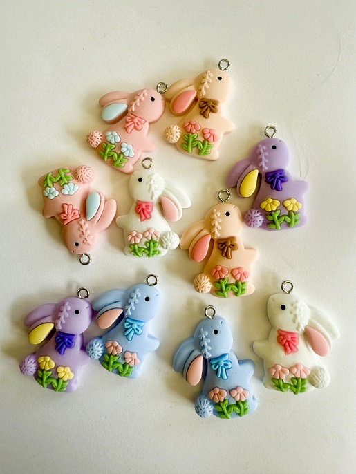 Easter / Baby fripperies - mixed charms x 10