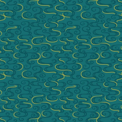 Year of the Dragon -Swirl on Dark Jade -  Lewis & Irene - A864-2