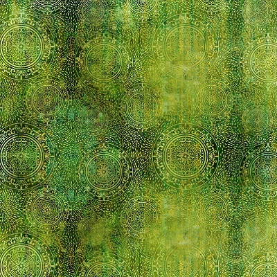 In The Beginning Fabrics: Evanescence – Green Circles