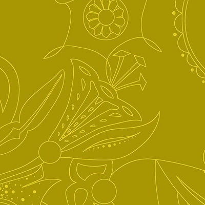 Andover Fabrics: Curved Chartreuse - Sun Print Luminance