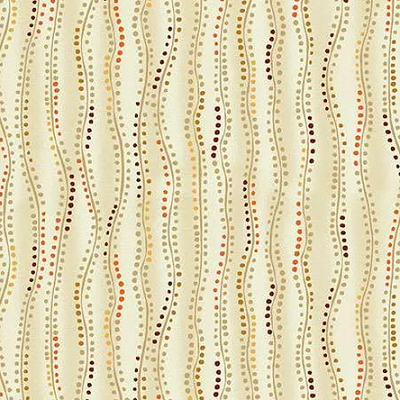 Makower: Golden Collection - Q Stripe Cream