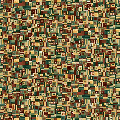 Makower: Golden Collection - Patchwork Green