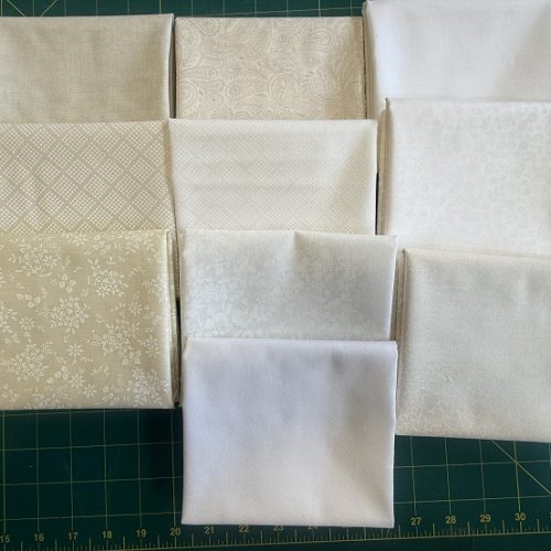 All the White/Cream Blenders - 10 Fat Quarters bundle