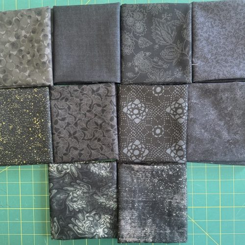 All the Blacks - 10 Fat Quarters bundle