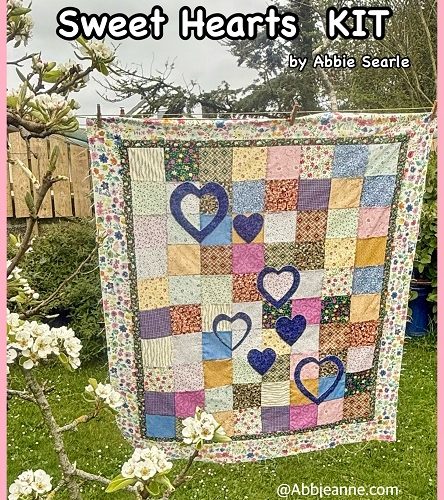 Sweet Hearts Quilt - KIT - by Abbie Searle