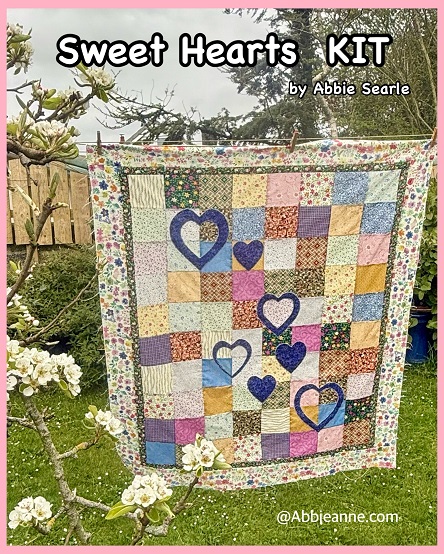 Sweet Hearts Quilt - KIT - by Abbie Searle