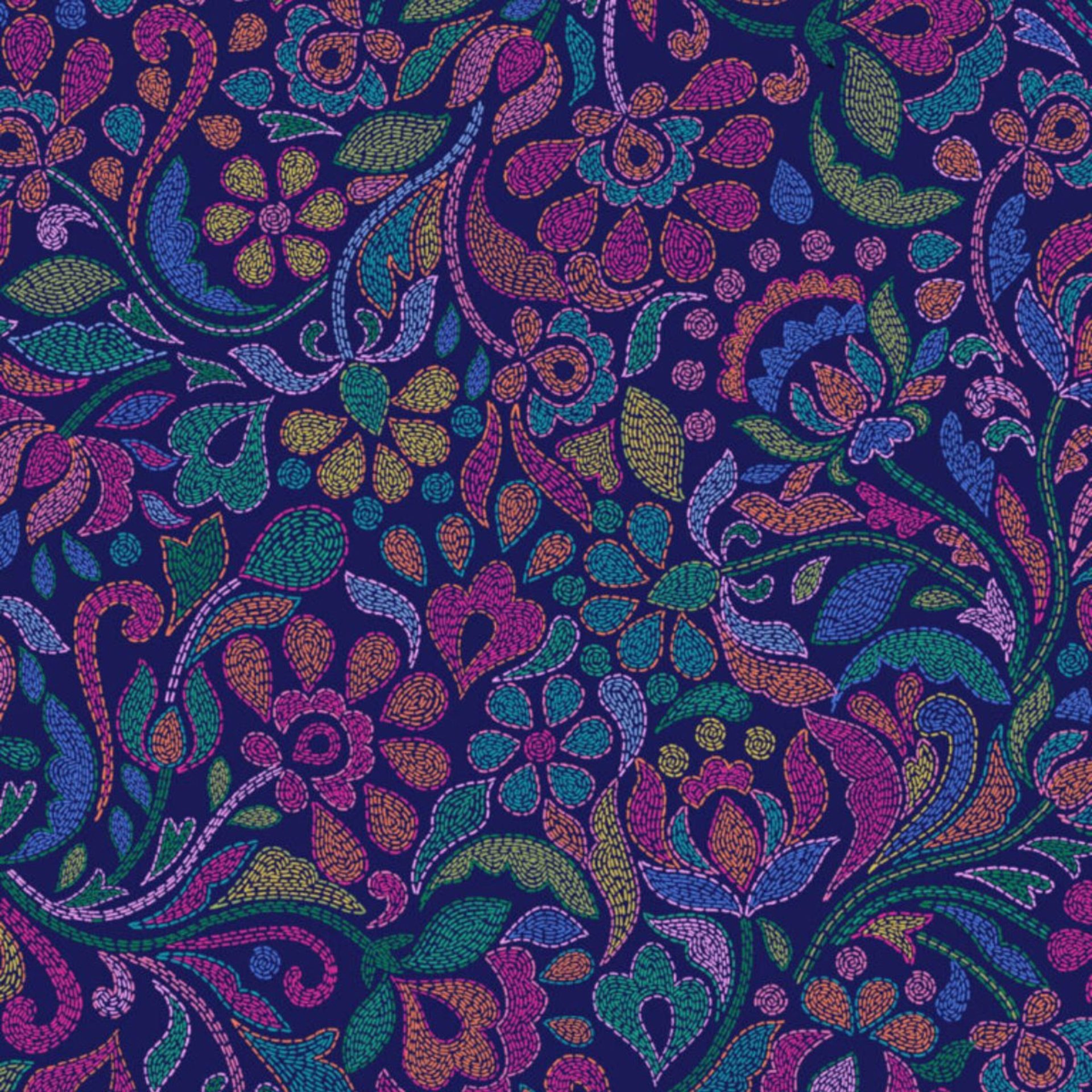 Lewis & Irene: Sambrahma - Floral on Dark - Image 4