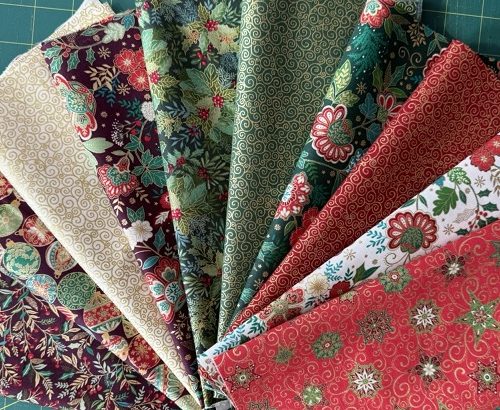 Adorn & Scrolls - Makower - 9 x Fat Quarters bundle (10)