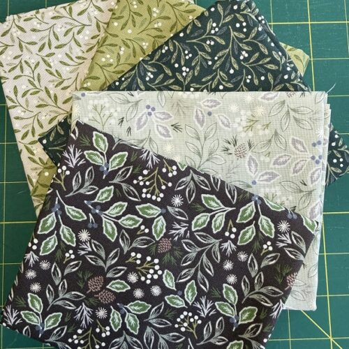 Lewis & Irene Winters Garden - 5 x fat Quarter bundle